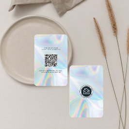 Logo und QR-Code DIY Holografische Benutzerdefinie Visitenkarte