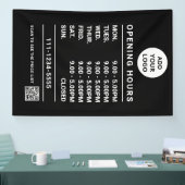 Logo und Qr-Code für Black Business Openings Banner (Messe)