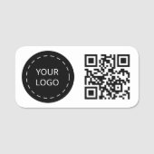 Logo und QR-Code Namensschild (Vorderseite)