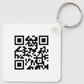 Logo und QR-Code Personalisiert Business Schlüsselanhänger (Rückseite)