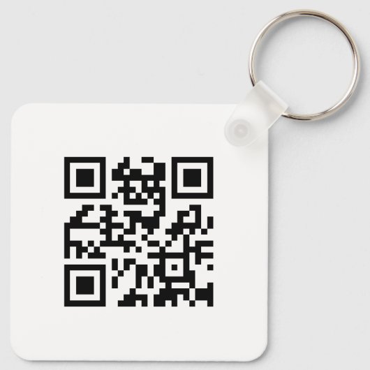 Logo und QR-Code Personalisiert Business Schlüsselanhänger (Rückseite)