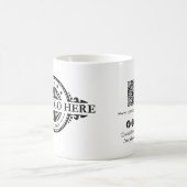 Logo und QR-Code, Social Media, Marketing Kaffeetasse (Mittel)