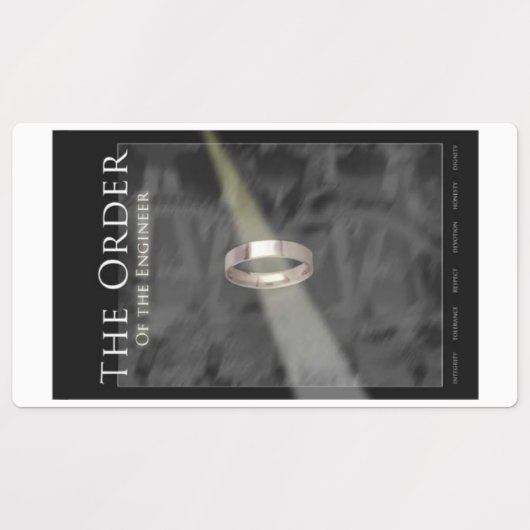 Logo- und Ringaufkleber Etiketten (Design 2)