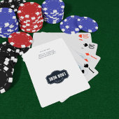 Logo und Rücksendeadresse für Unternehmen hinzufüg Spielkarten