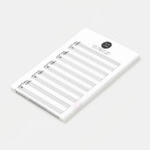 Logo und Slogan für Unternehmen Post-it Klebezettel (angewinkelt)