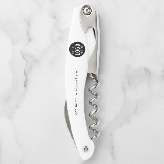 Logo und Slogan für Werbeaktionen Kellnermesser (Rückseite)