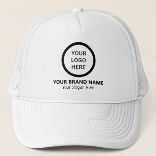 Logo und Slogan-White-Werbeaktion Truckerkappe