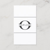 Logo- und Social-Media-Symbole Schwarz/Weiß-Vrt-ID Visitenkarte (Vorderseite)