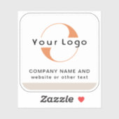 Logo und Text auf dem Wasser-Flaschenhaus-Vinyl-Pl Aufkleber (Blatt)