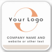 Logo und Text auf dem Wasser-Flaschenhaus-Vinyl-Pl Aufkleber (Vorderseite)