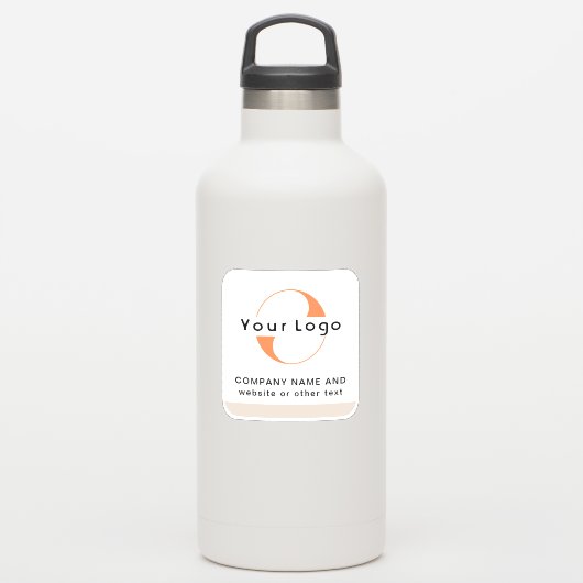 Logo und Text auf dem Wasser-Flaschenhaus-Vinyl-Pl Aufkleber (Wassserflasche)