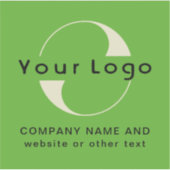 Logo und Text auf dem Wasser-Flaschenhaus-Vinyl-Pl Aufkleber (Vorderseite)