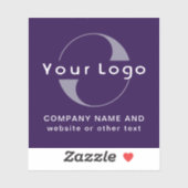 Logo und Text auf dem Wasser-Flaschenhaus-Vinyl-Pl Aufkleber (Blatt)