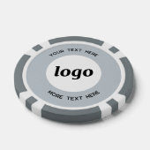 Logo und Text-Business-Werbemittel Blau Pokerchips (Einzeln)