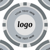 Logo und Text-Business-Werbemittel Blau Pokerchips