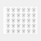 Logo und Text für Ihr Unternehmen Etiketten (Blatt)