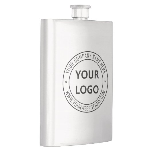 Logo und Text für Ihr Unternehmen Flachmann (Rechts)