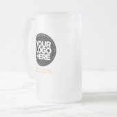 Logo und Text Mattglas Bierglas (Vorderseite Links)