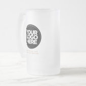 Logo und Text Mattglas Bierglas (Vorderseite Links)