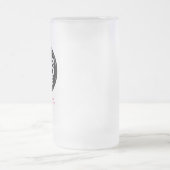 Logo und Text Mattglas Bierglas (Mittel)