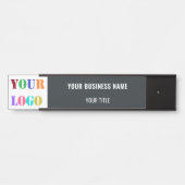 Logo und Text-Türsignierung für benutzerdefinierte Türschild (Vorderseite )