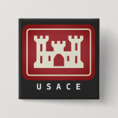 Logo und Text von USACE Button (Vorderseite)