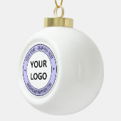 Logo und Weihnachtsdekoration für benutzerdefinier Keramik Kugel-Ornament (Rechts)