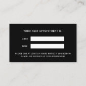 Logo-Unternehmen - Berufliches Unternehmen Terminkarte (Rückseite)