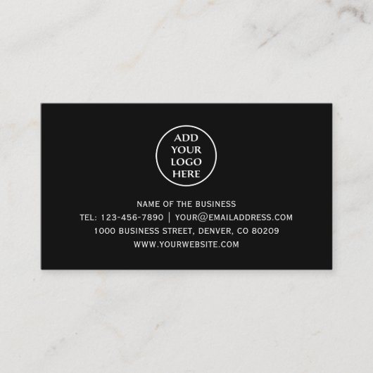 Logo-Unternehmen - Berufliches Unternehmen Terminkarte (Vorderseite)