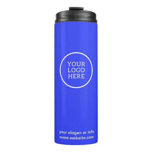 Logo | Unternehmen Blue Branding Thermosbecher (Vorderseite)