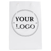 Logo-Unternehmen Corporate Mittlere Geschenktüte (Vorderseite)