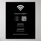 Logo-Unternehmen Corporate Scan Connect WiFi Poster (Vorne)