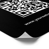 Logo-Unternehmen Corporate Scan Me View Poster (Ecke)