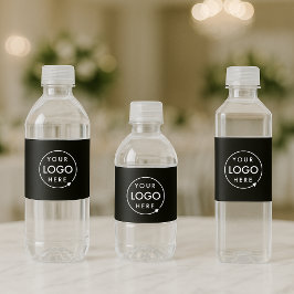 Logo-Unternehmen Firmenmarke Wasserflaschenetikett