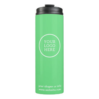Logo | Unternehmen grüne Marke Thermosbecher