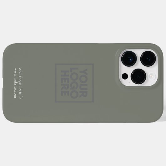 Logo | Unternehmen Minimalistisch Case-Mate iPhone Hülle (Rückseite (Horizontal))