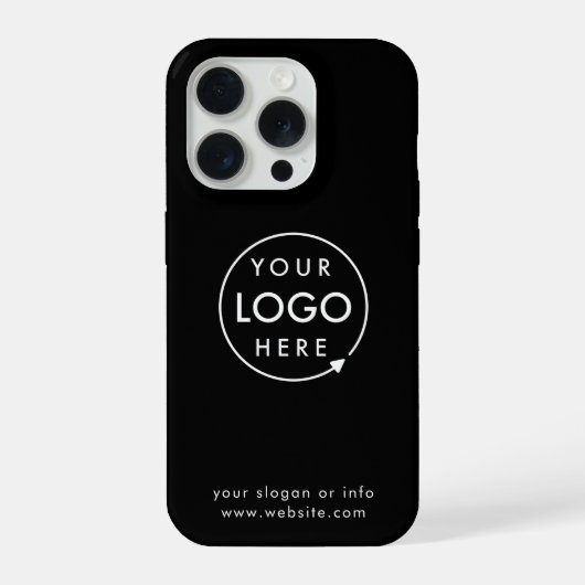 Logo | Unternehmen Minimalistisch iPhone Hülle (Rückseite)