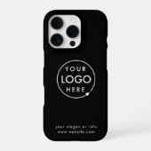 Logo | Unternehmen Minimalistisch iPhone Hülle (Rückseite)