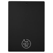 Logo | Unternehmen Minimalistisch Klemmbrett (Rückseite)