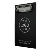 Logo | Unternehmen Minimalistisch Mini Klemmbrett (Gewinkelt2)