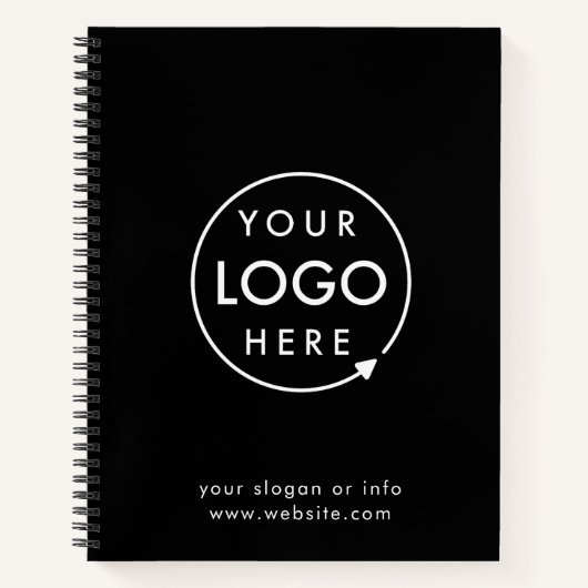 Logo | Unternehmen Minimalistisch Notizblock (Vorderseite)