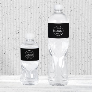 Logo   Unternehmen Minimalistisch Wasserflaschenetikett