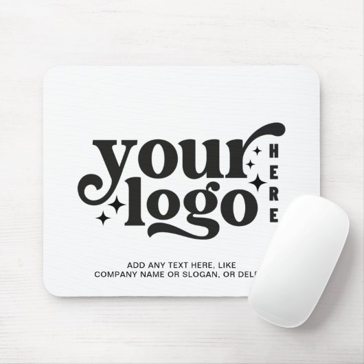 Logo-Unternehmen mit der Markenbezeichnung White P Mousepad (Mit Mouse)