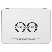 Logo-Unternehmen Unternehmen Minimalistisch White iPad Air Hülle (Horizontal)