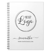 Logo-Unterschrift für Unternehmen Notizblock (Vorderseite)