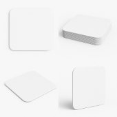 Logo-Untersetzer | Büro, besetzt, Foto, einzigarti Runder Pappuntersetzer