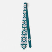 Logo Upload Benutzerdefinierte Krawatte in Teal fü (Vorderseite)