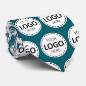 Logo Upload Benutzerdefinierte Krawatte in Teal fü (Gerollt)