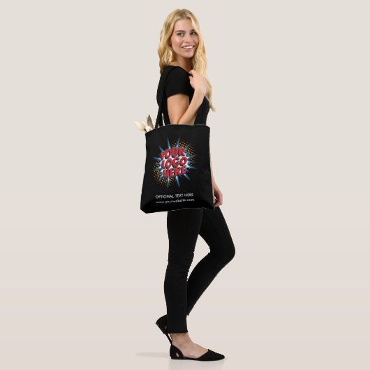 Logo-Upload Business Marketing Black Toe Bag Tasche (Am Model)