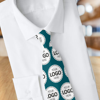 Logo Upload Custom Business Teal Neck Tie Krawatte